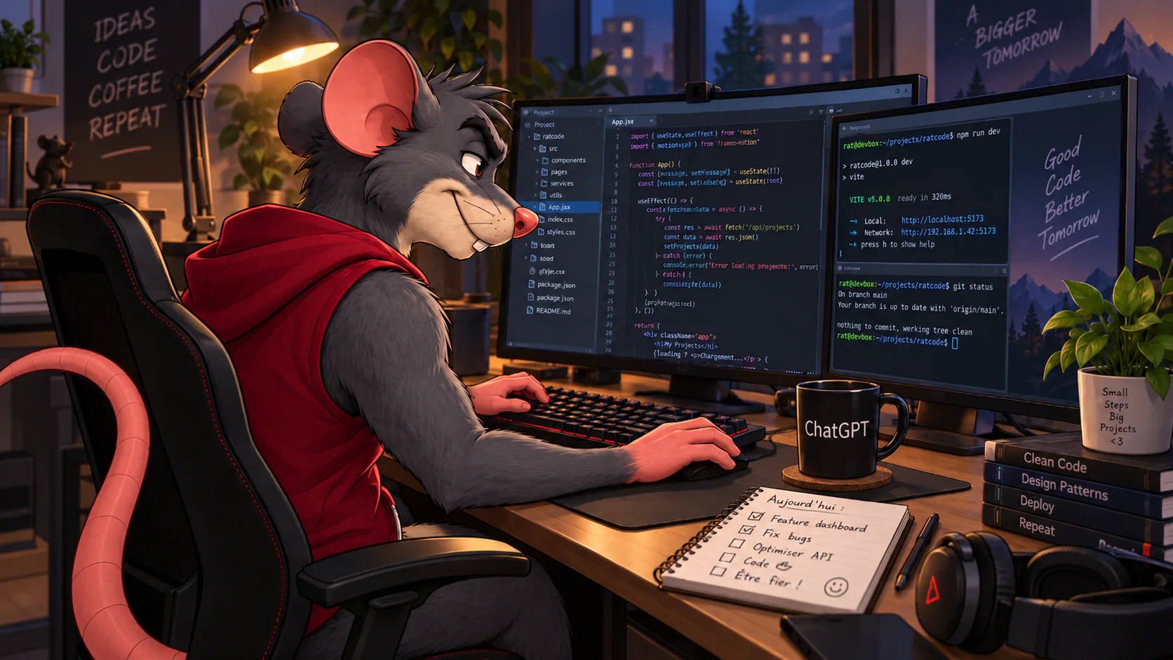 Rat codeur